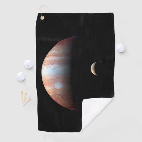 Jupiter Gas Giant Planet  Io Galilean Moon Golf Towel