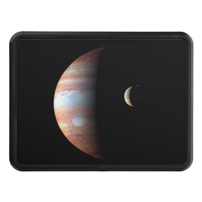Jupiter Gas Giant Planet & Io Galilean Moon Hitch Cover (Front)