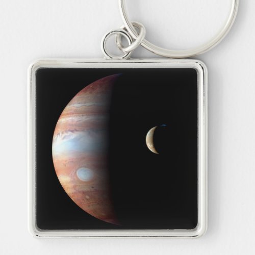 Jupiter Gas Giant Planet  Io Galilean Moon Keychain