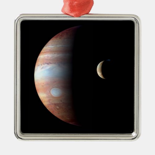 Jupiter Gas Giant Planet  Io Galilean Moon Metal Ornament