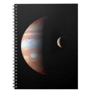 Jupiter Gas Giant Planet & Io Galilean Moon Notebook