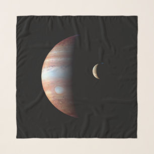 Jupiter Gas Giant Planet & Io Galilean Moon Scarf