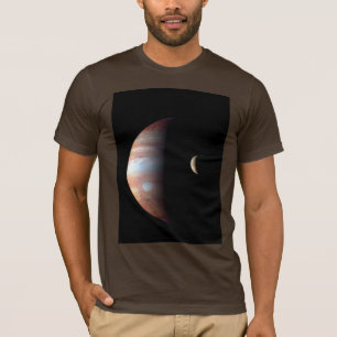 Jupiter Gas Giant Planet & Io Galilean Moon T-Shirt