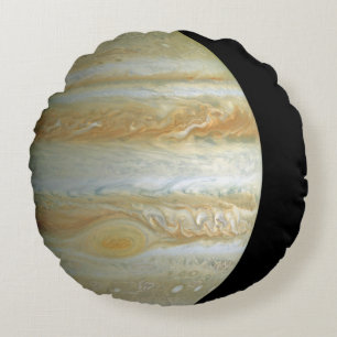 Jupiter Hemisphere Round Pillow
