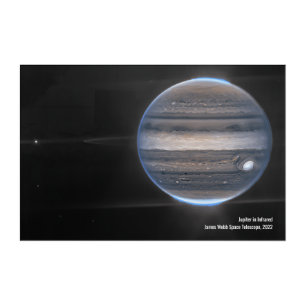 Jupiter in Infrared, James Webb Space Telescope Acrylic Print