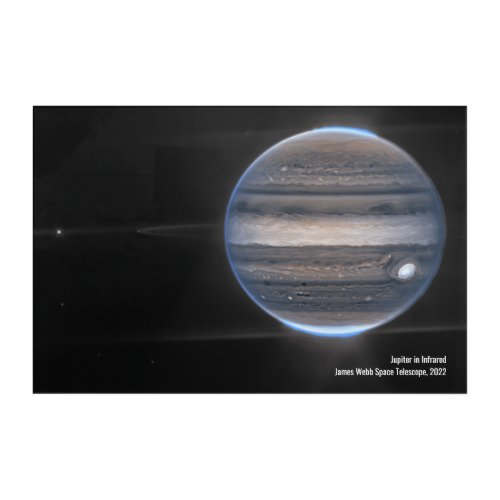 Jupiter in Infrared James Webb Space Telescope Acrylic Print