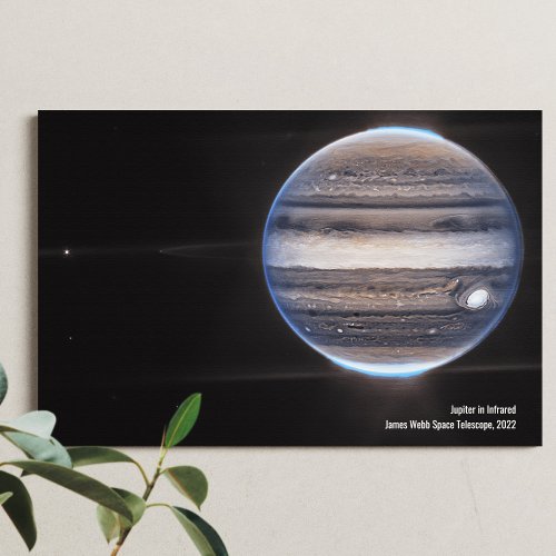 Jupiter in Infrared James Webb Space Telescope Canvas Print