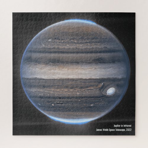 Jupiter in Infrared James Webb Space Telescope Jigsaw Puzzle