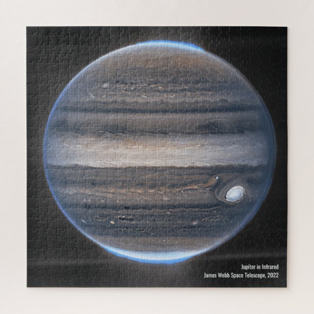 Jupiter in Infrared, James Webb Space Telescope Jigsaw Puzzle (Vertical)