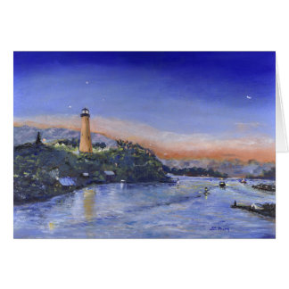 Jupiter Inlet Acrylic Painting Cards