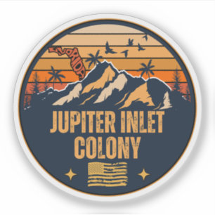 Jupiter Inlet Colony, Florida  Sticker