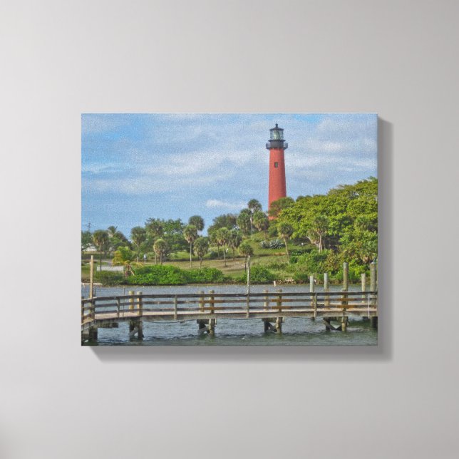 Jupiter Inlet Lighthouse Canvas Print (Front)