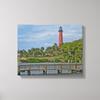 Jupiter Inlet Lighthouse Canvas Print by lighthouseenthusiast at Zazzle