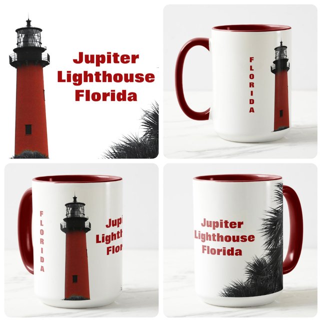 Jupiter Inlet Lighthouse Florida Photographic Mug (Creator Uploaded)