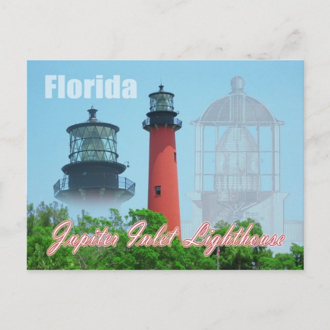 Jupiter Inlet Lighthouse & Museum, Florida Postcard (Front)