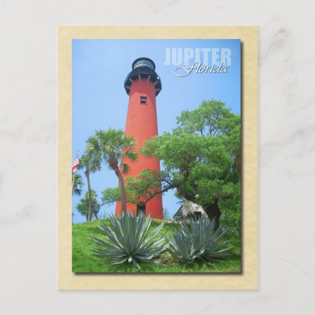 Jupiter Inlet Lighthouse & Museum, Florida Postcard (Front)