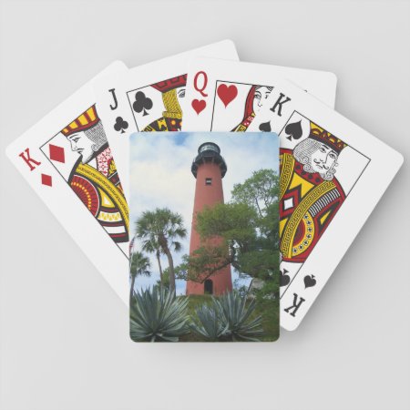 Jupiter Inlet Lighthouse & Museum Jupiter Florida Playing Cards