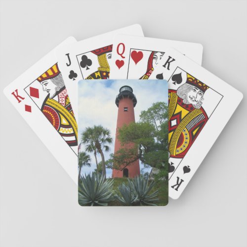 Jupiter Inlet Lighthouse  Museum Jupiter Florida Playing Cards