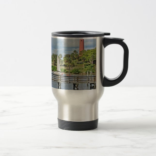 Jupiter Inlet Lighthouse Travel Mug (Right)