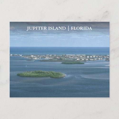 Jupiter Island Florida Arial View Postcard