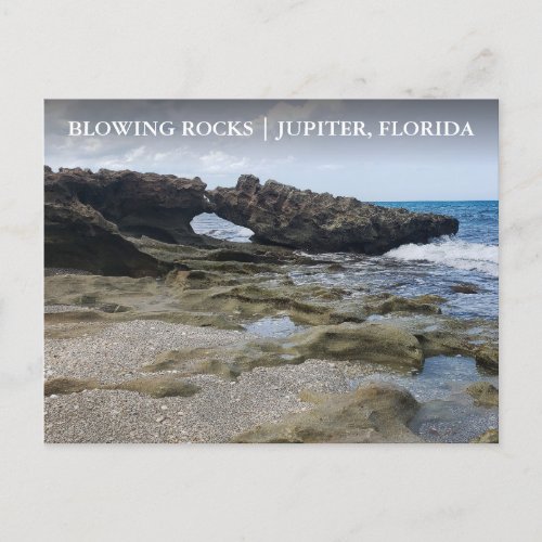 Jupiter Island Florida Blowing Rocks Preserve Postcard