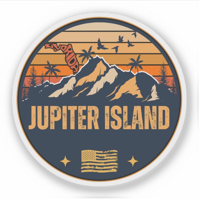 Jupiter Island, Florida  Sticker (Front)