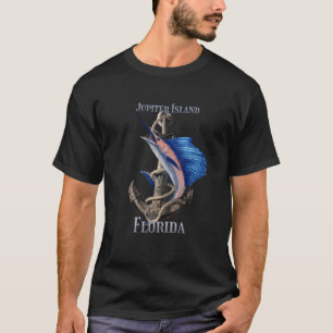 Jupiter Island Florida Swordfish Marlin Ocean Fish T-Shirt