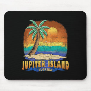 Jupiter Island Florida Vintage Distressed Souvenir Mouse Pad