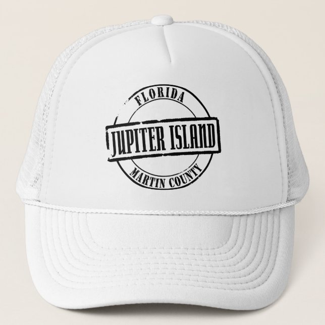Jupiter Island Title Trucker Hat (Front)