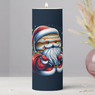 Jupiter Jolly Old St. Nick Santa Claus Astrology Pillar Candle