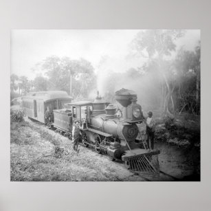 Jupiter & Lake Worth Railroad, 1897. Vintage Photo Poster