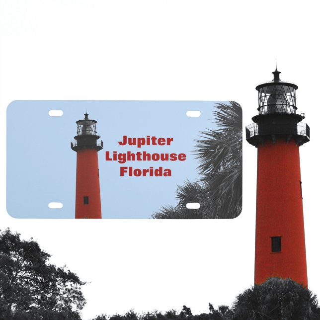 Jupiter Lighthouse Florida Photographic License Plate (Creator Uploaded)