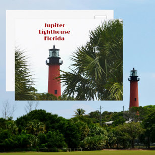 Jupiter Lighthouse Florida Photographic Postcard