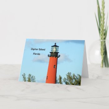 Jupiter Lighthouse Notecard by lighthouseenthusiast at Zazzle