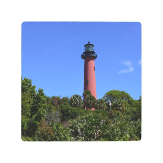 Jupiter Lighthouse on a Metal Print