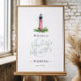 Jupiter Lighthouse Watercolor Wedding Welcome Sign