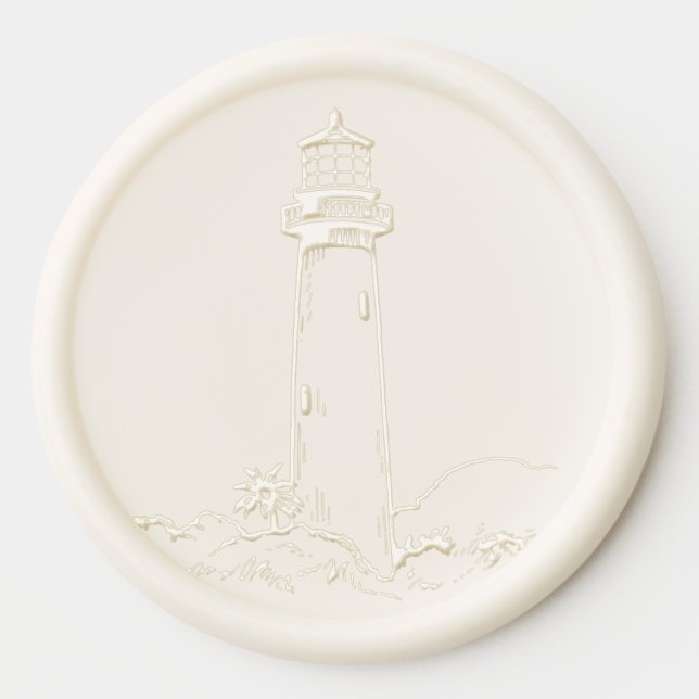 Jupiter Lighthouse Wax Seal Sticker (Front)