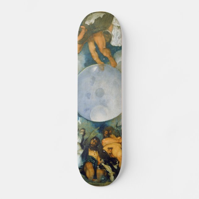 Jupiter Neptune and Pluto by Caravaggio in 1597 Skateboard Deck (Front)