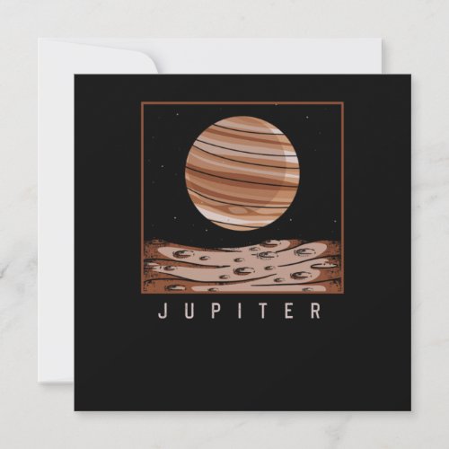 Jupiter Plane Astronaut Outer Space Gift Invitation