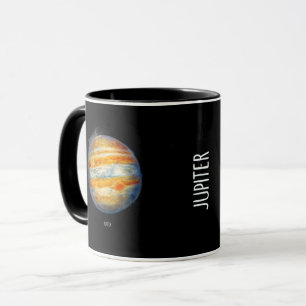 Jupiter Planet Artwork – Cosmic Space Illustration Mug