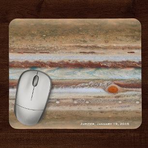 Jupiter Red Spot Close-Up Photograph Mouse Pad