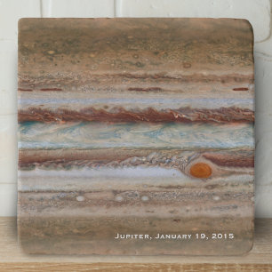 Jupiter Red Spot Close-Up Photograph Trivet