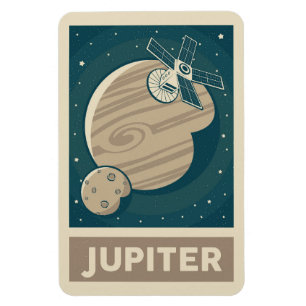 Jupiter Retro Galaxy Satellite Magnet