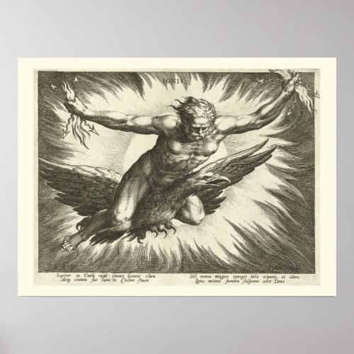 Jupiter Roman God Mythology Deity 16th century Poster