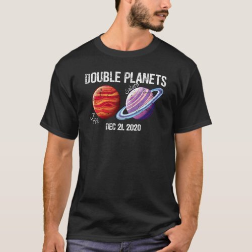 Jupiter Saturn The Double Planet Dec 21 2020 In 80 T_Shirt