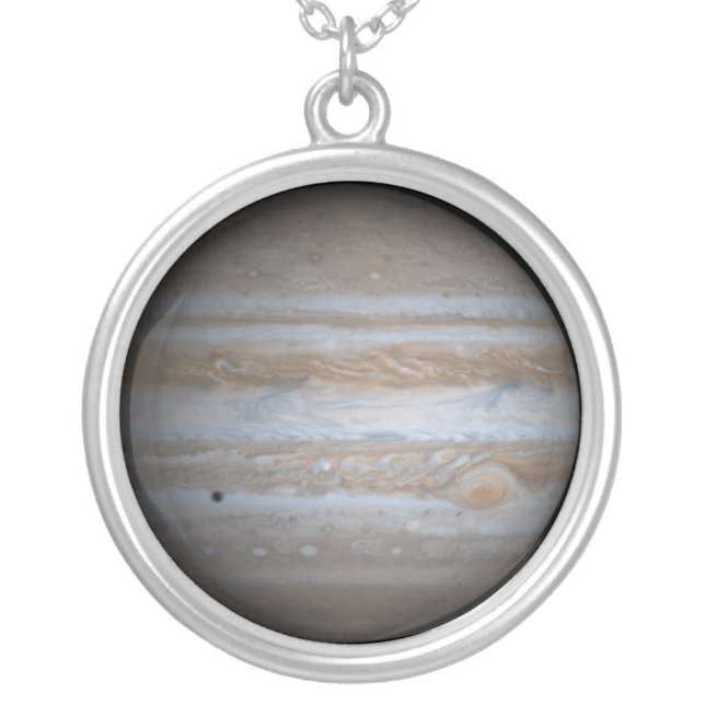 Jupiter Solar System Planet Charm Necklace (Front)