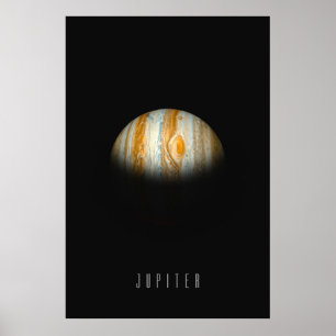 Jupiter-The Gas Giant King with the Great Red Spot Poster