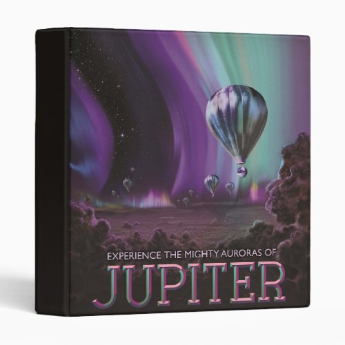 Jupiter Travel by Hot Air Balloon Bighty Auroras 3 Ring Binder