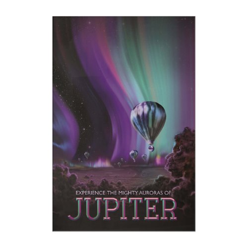 Jupiter Travel by Hot Air Balloon Bighty Auroras Acrylic Print