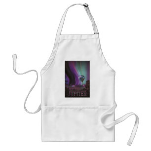 Jupiter Travel by Hot Air Balloon Bighty Auroras Adult Apron